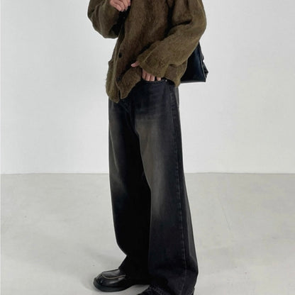 Korean Loose Wide-Leg Jeans