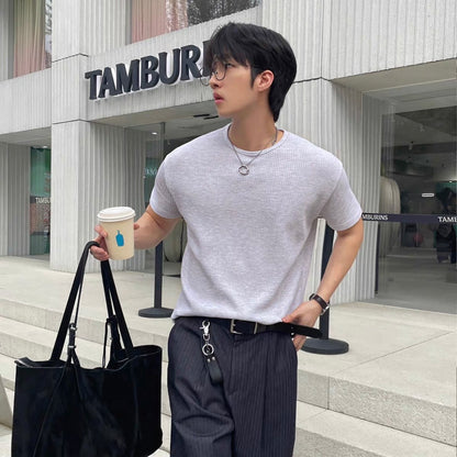 Minimalist Korean Waffle T-Shirt