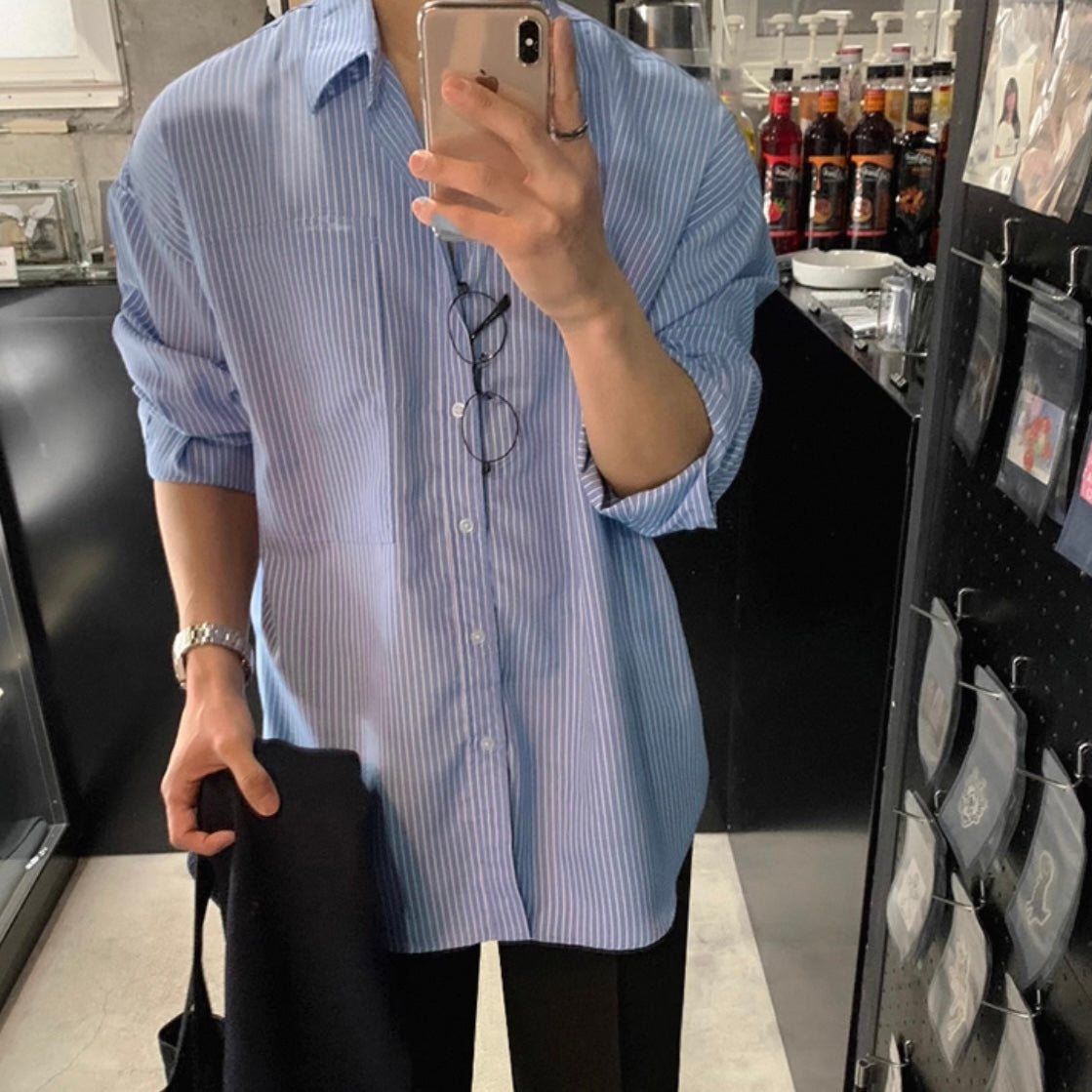 Korean Trend Striped Shirts