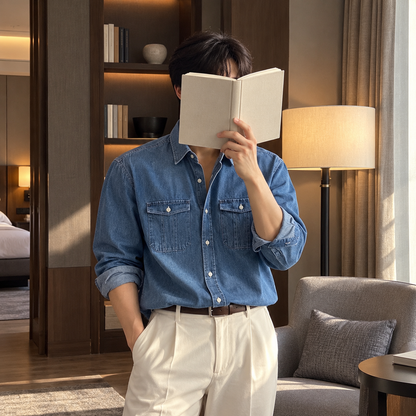 Fall Design Sense Lapel Shirt
