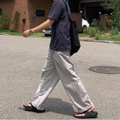 Korean Wide-Leg Sports Pants