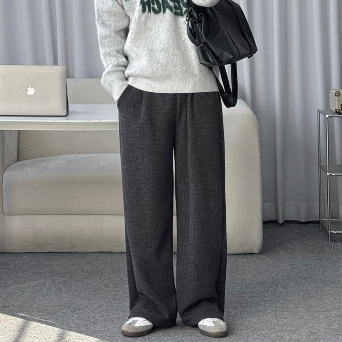 Winter Wide-Legged Casual Pants