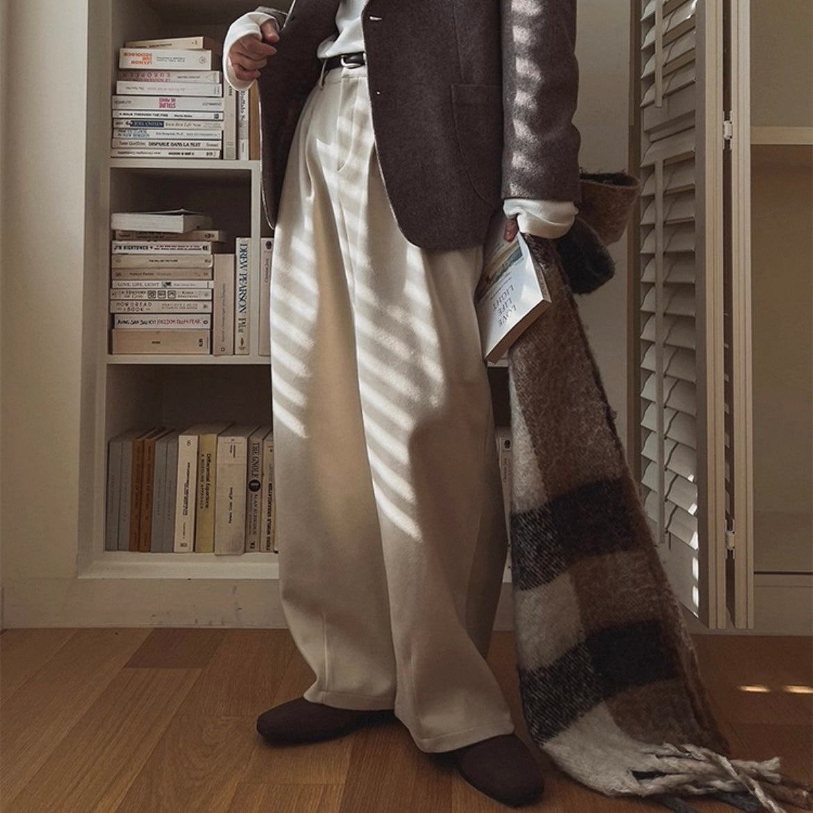 Winter Wide-Legged Commuter Pants