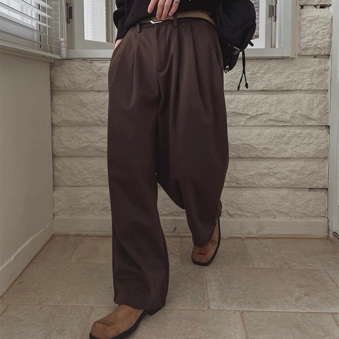 Winter Wide-Legged Commuter Pants
