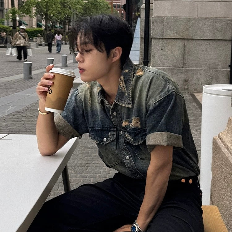 Casual Loose Denim Shirt