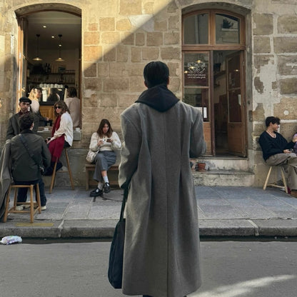 Men's Warm Wool Trench Coat