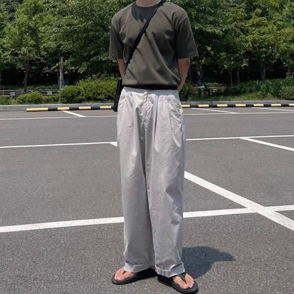 Korean Wide-Leg Sports Pants