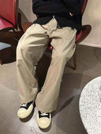 Vintage Pleated A-line Suit Pants