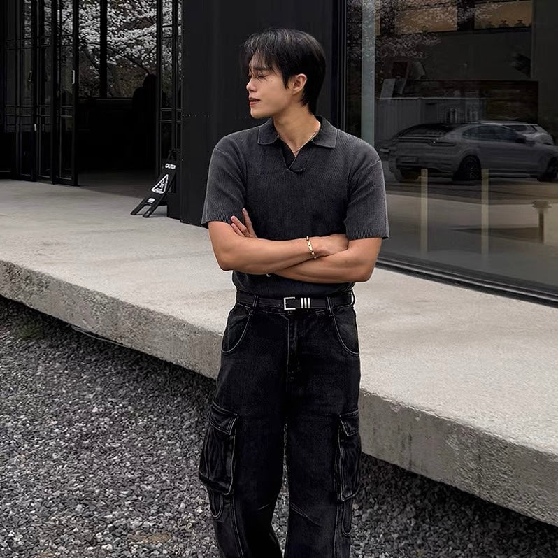 Vintage Knit Polo Shirt