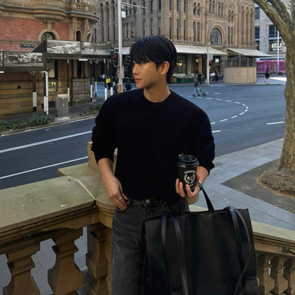 Korean Loose Knit Pullover