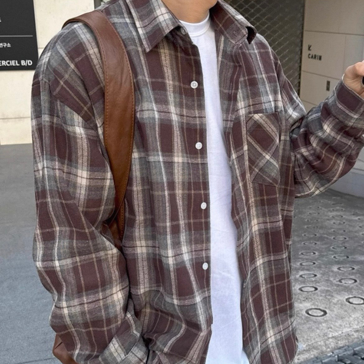 Retro Plaid Casual Shirt