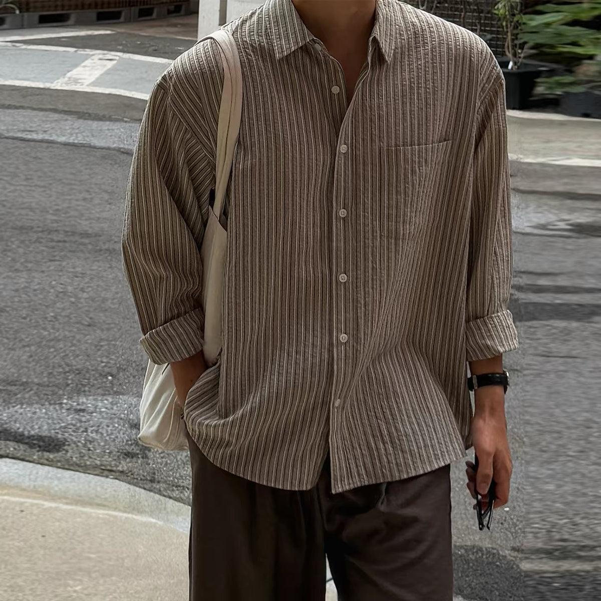 Seersucker Stripe Shirt