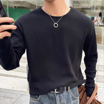 Textured Rib Long Sleeve Tee