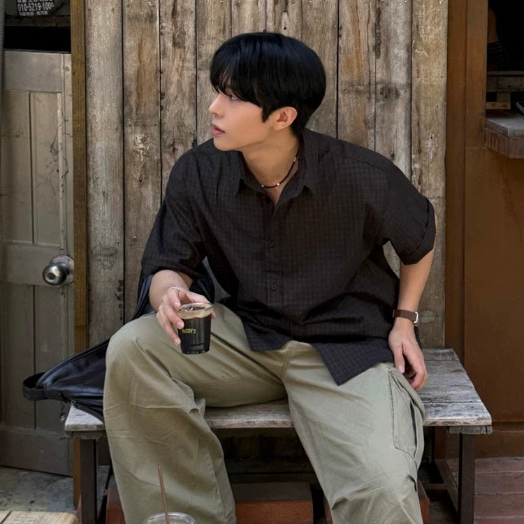Korean Style Short-Sleeve Shirt