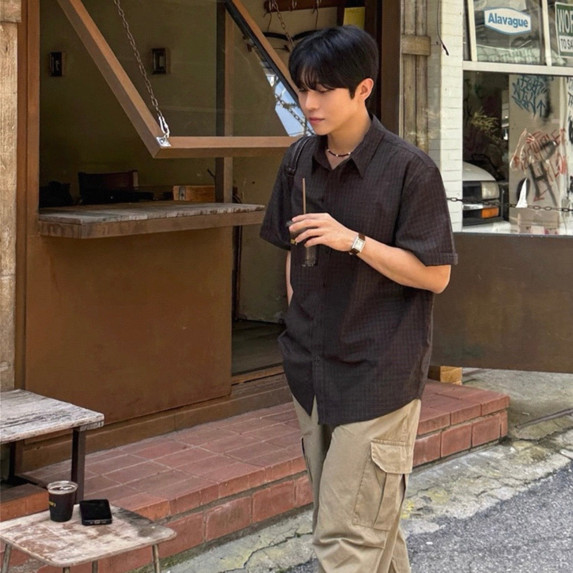 Korean Style Short-Sleeve Shirt