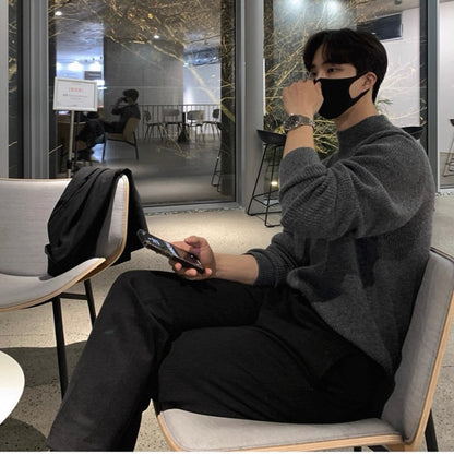 Men's Knit Turtleneck Sweater