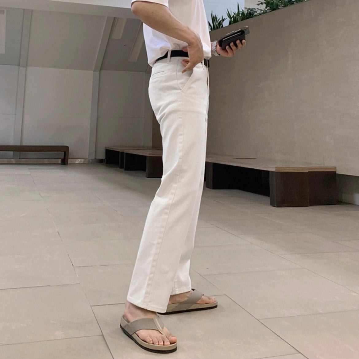 Korean Style White Jeans