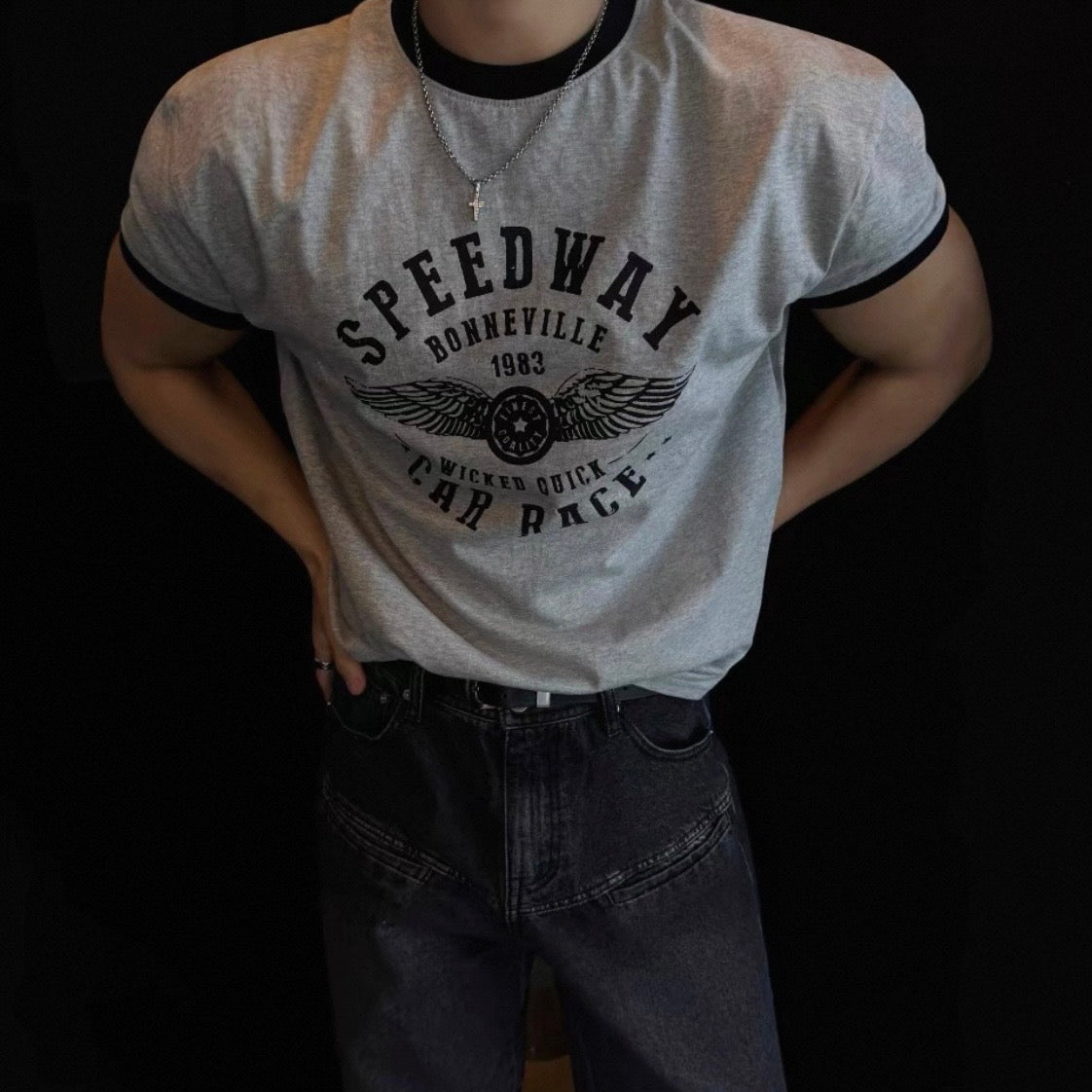 Retro Color Block T-Shirt