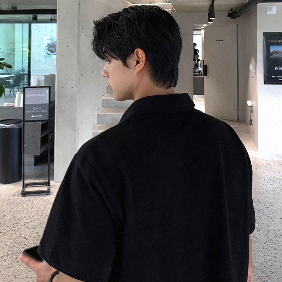 Minimalist Solid Polo Shirt