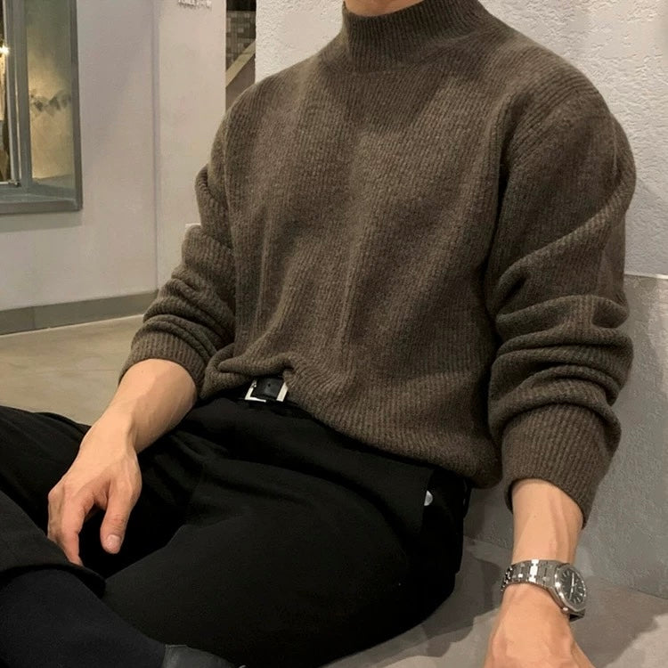 Men's Knit Turtleneck Sweater