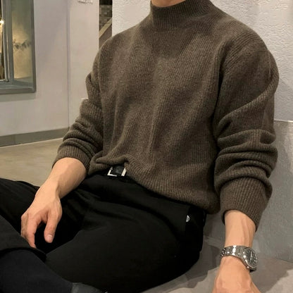 Men's Knit Turtleneck Sweater
