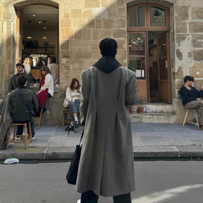 Men's Warm Wool Trench Coat