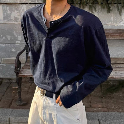 Casual Cotton Long Sleeve T-shirt