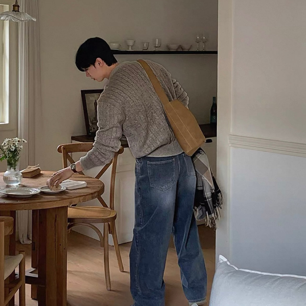 Casual Knit Sweater Coat