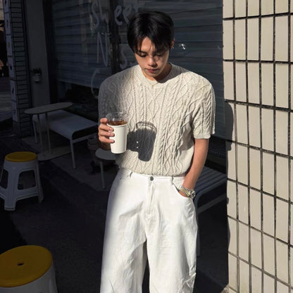 Loose Summer Knit T-Shirt