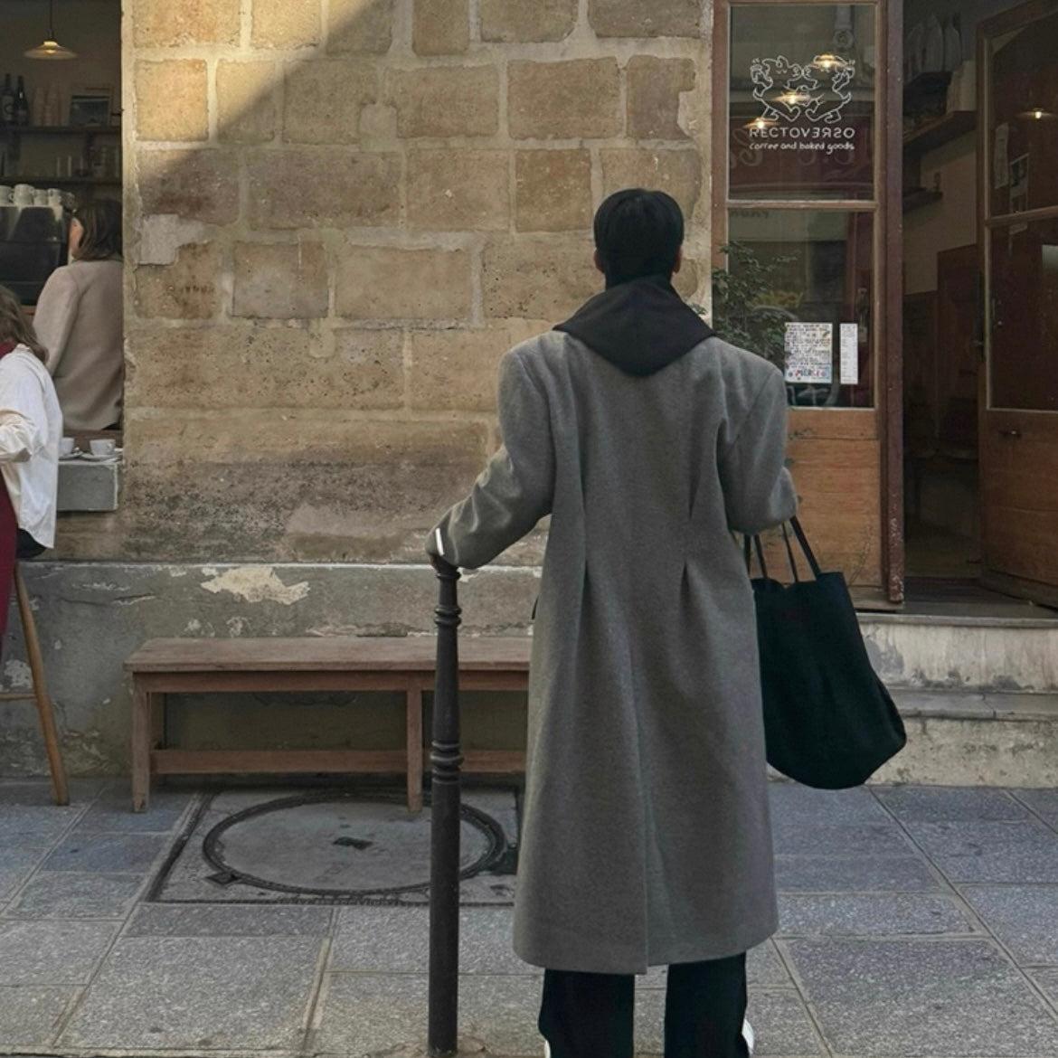 Men's Warm Wool Trench Coat