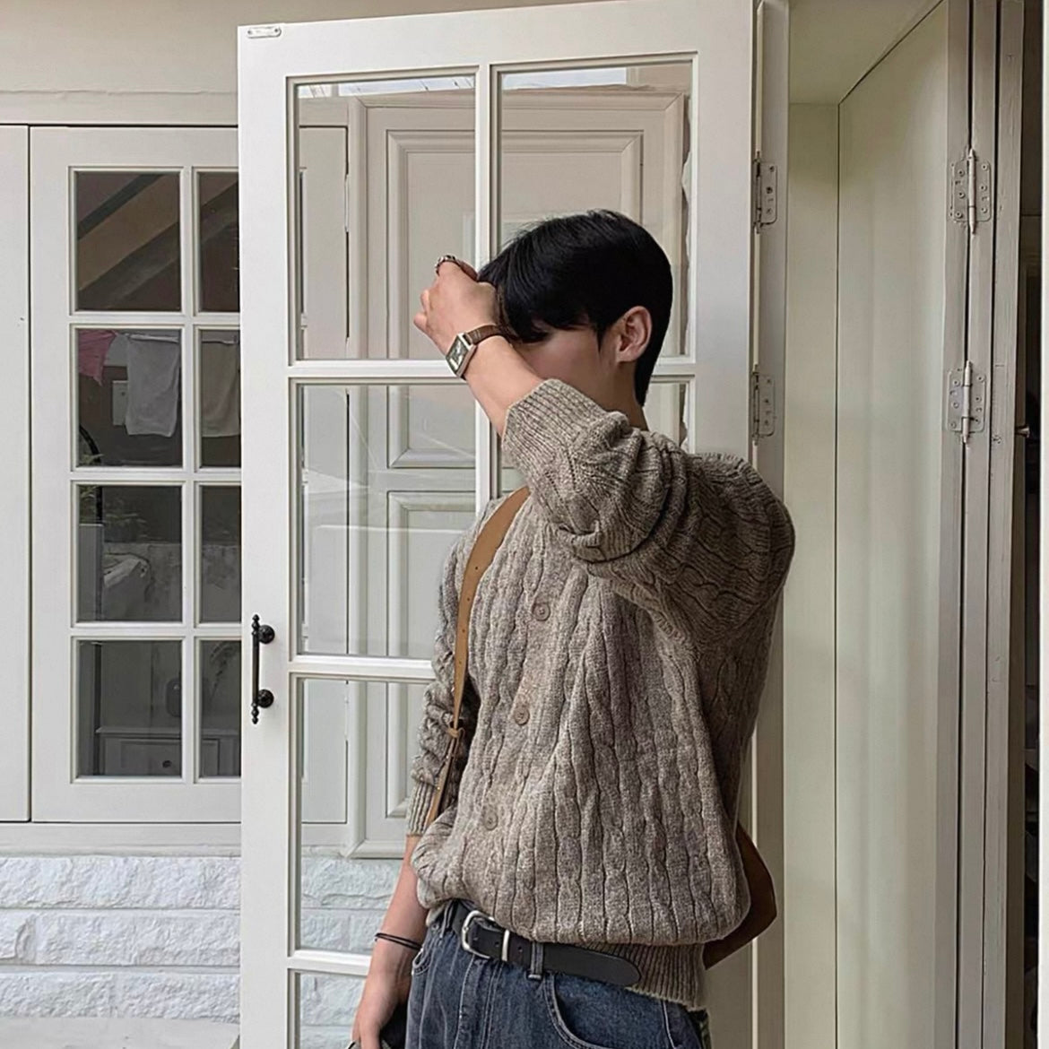 Casual Knit Sweater Coat