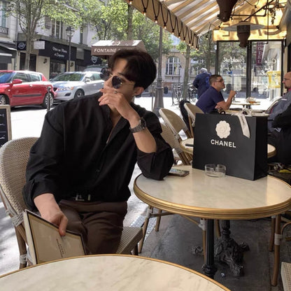 Breezy Casual Long-Sleeve Shirt