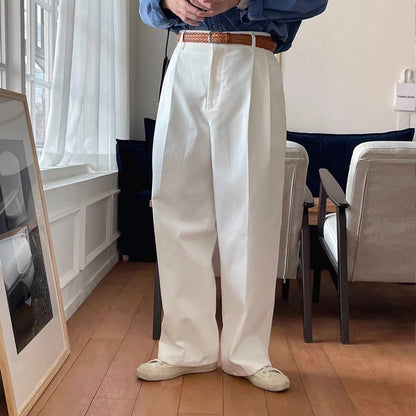 Clean Wide Tuck Pants