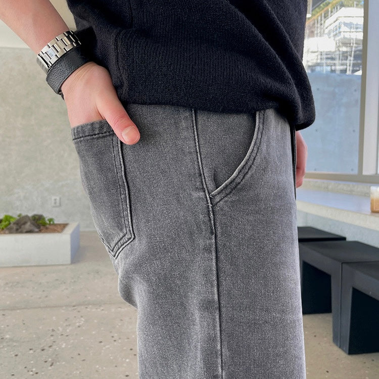 Trendy casual straight pants