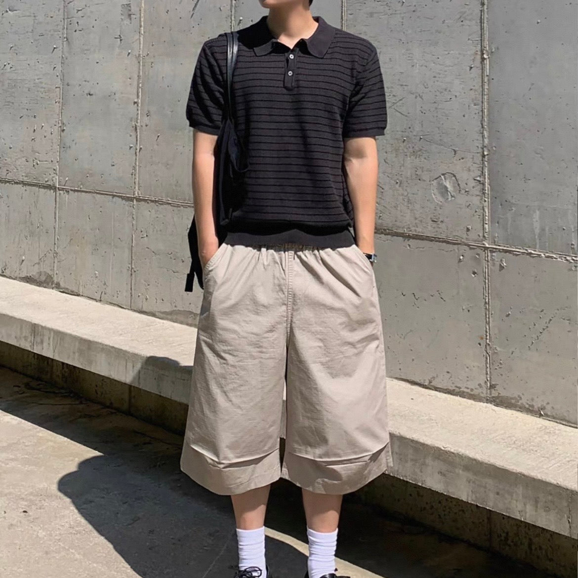 Casual Striped Polo Shirt