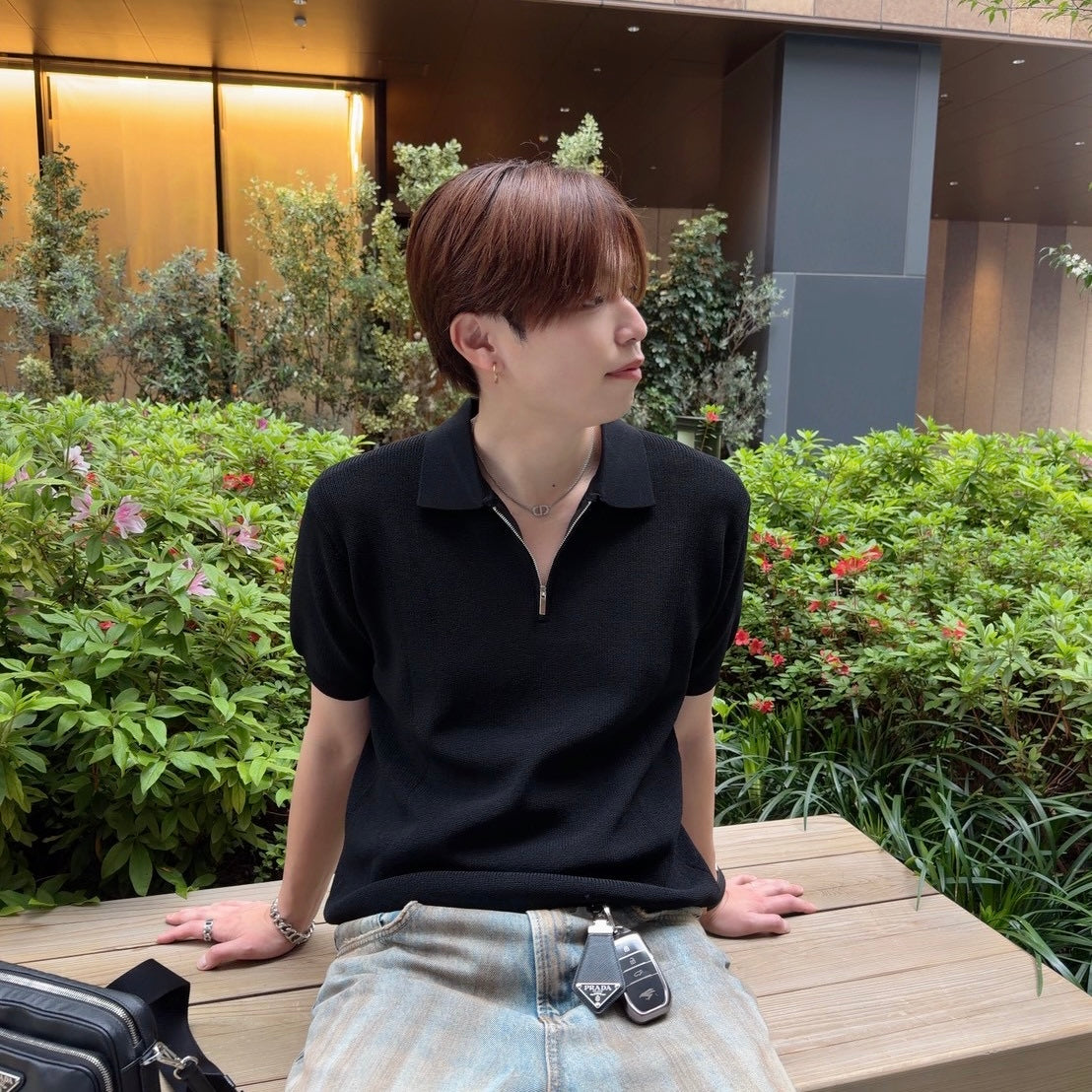 Breezy Knit Short-Sleeve Shirt