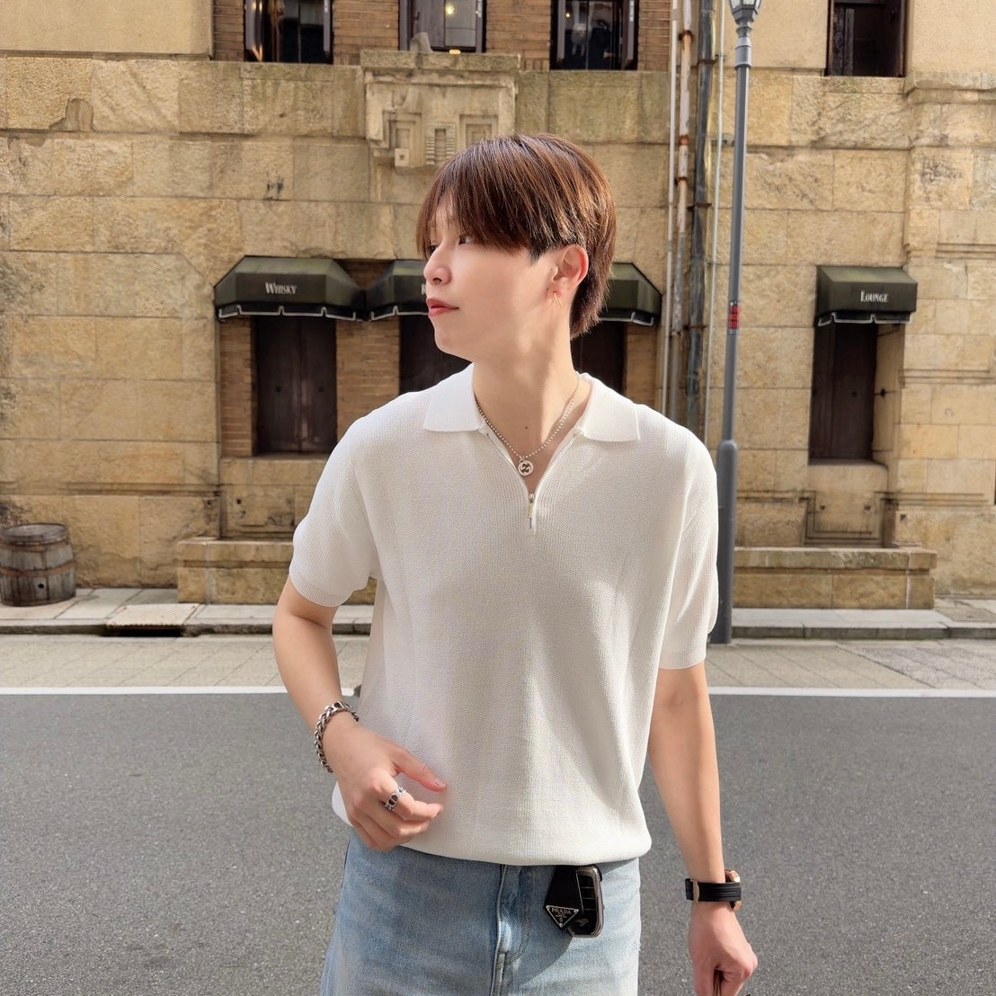 Breezy Knit Short-Sleeve Shirt