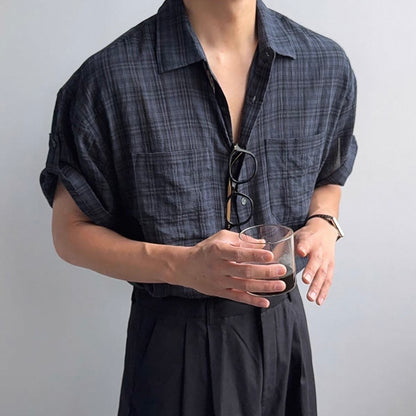 Muted Check Relaxed Shirt