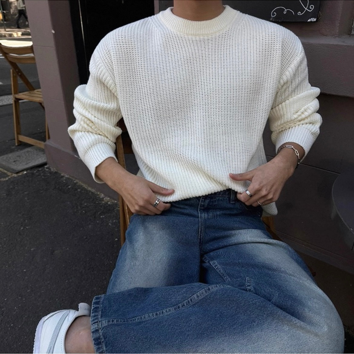 Korean Loose Knit Pullover