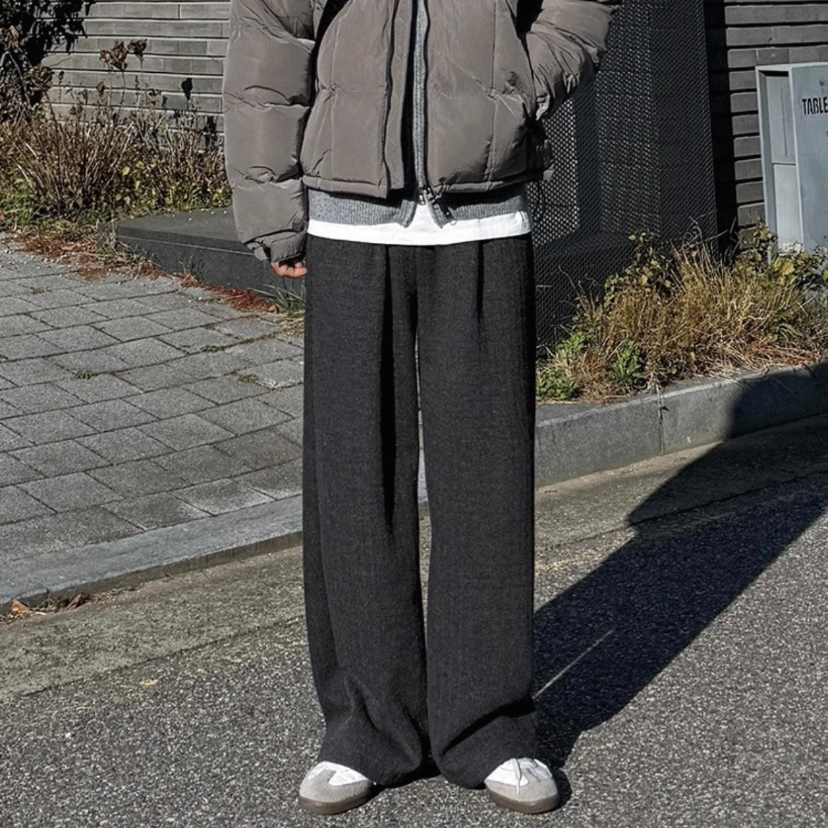 Winter Wide-Legged Casual Pants
