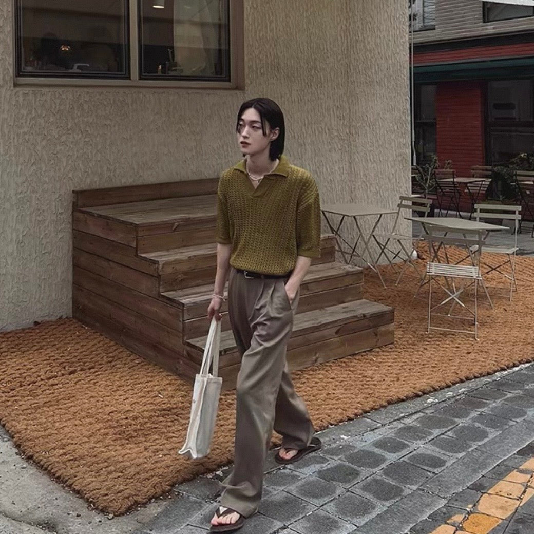 Vintage Cable-Knit T-Shirt