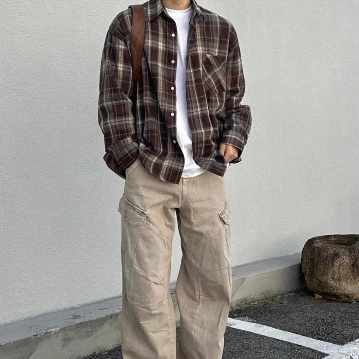 Retro Plaid Casual Shirt