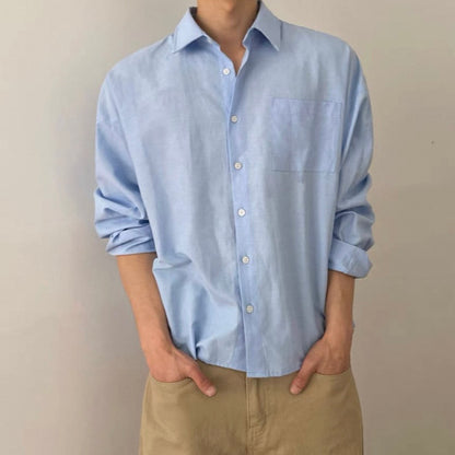 Korean-Style Long Sleeve Shirt