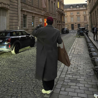 Men's Warm Wool Trench Coat