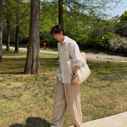 Noel Stripe Oversized Shirt