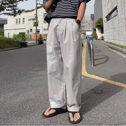Korean Wide-Leg Sports Pants
