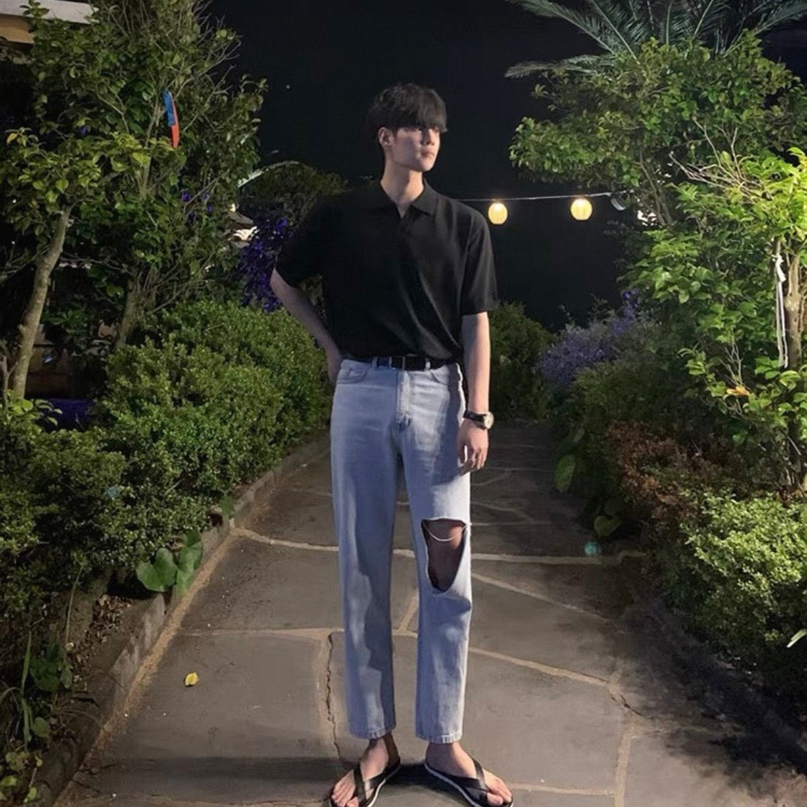 Minimal Knit Polo Shirt