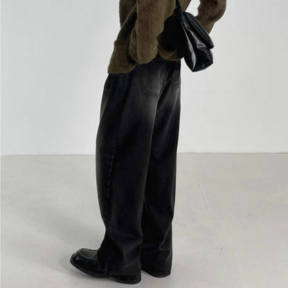 Korean Loose Wide-Leg Jeans