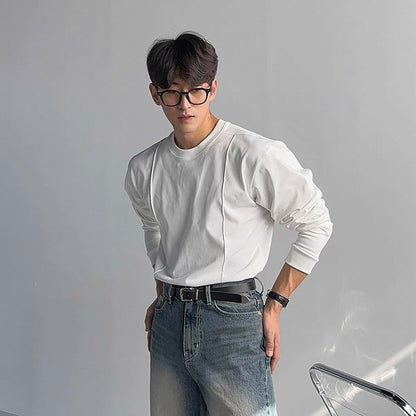 Minimal Line Long Sleeve T-Shirt