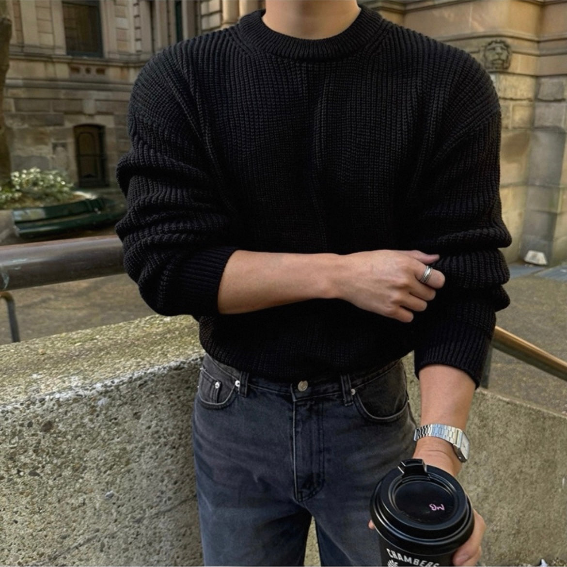 Korean Loose Knit Pullover